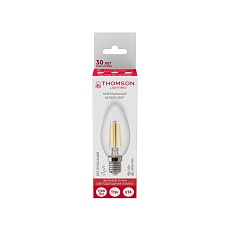 Лампа светодиодная филаментная Thomson E14 11W 4500K свеча прозрачная TH-B2072 2