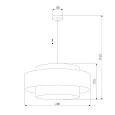 Подвесной светильник TK Lighting 4376 Calisto 1