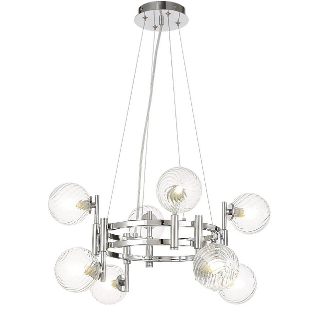 Подвесная люстра Crystal Lux Luxury SP8 Chrome Фото № 3