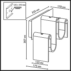 Настенный светодиодный светильник Odeon Light L-Vision Flow 5105/16WL 1