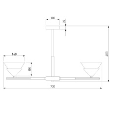 Потолочная люстра Eurosvet Rylee 70138/6 хром 2