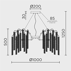 Подвесная люстра Modelux Modestyle MS.2110.1000 CR 1