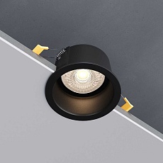 Встраиваемый светильник Elektrostandard Hide 25008/01 GU10 черный a064263 1