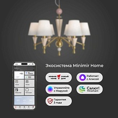 Подвесная люстра Eurosvet Teja 101014/6 латунь Smart a072038 5