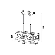 Подвесной светильник Vele Luce Cubo VL6052P03 3