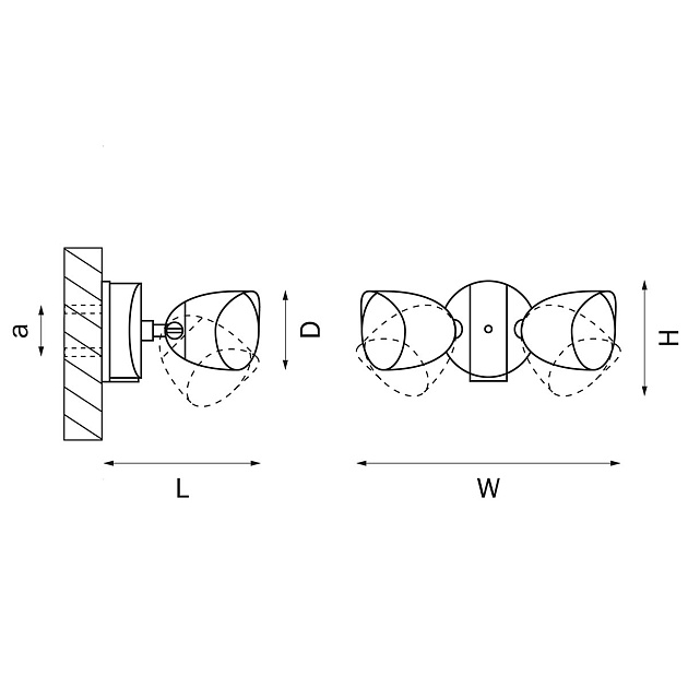 Уличный настенный светодиодный светильник Lightstar Diva 374247 Фото № 2