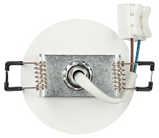 Светильник встраиваемый алюминиевый ЭРА KL106 WH под лампу MR16 GU10 белый матовый Б0061540 5