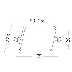 Встраиваемый светодиодный светильник ST Luce ST700.048.22 2