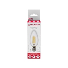 Лампа светодиодная филаментная Thomson E14 9W 4500K свеча прозрачная TH-B2070 3