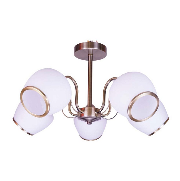 Потолочная люстра ЭкономСвет 12133/5AB WT изображение 1 Потолочная люстра ЭкономСвет 12133/5AB WT Фото № 1