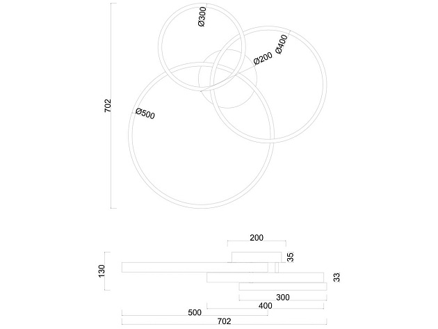 Потолочная светодиодная люстра Arte Lamp Sierra A2426PL-3GO Фото № 2
