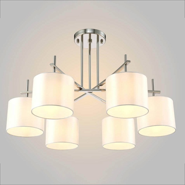 Потолочная люстра Crystal Lux Sergio PL6 Nickel изображение 4 Потолочная люстра Crystal Lux Sergio PL6 Nickel Фото № 4