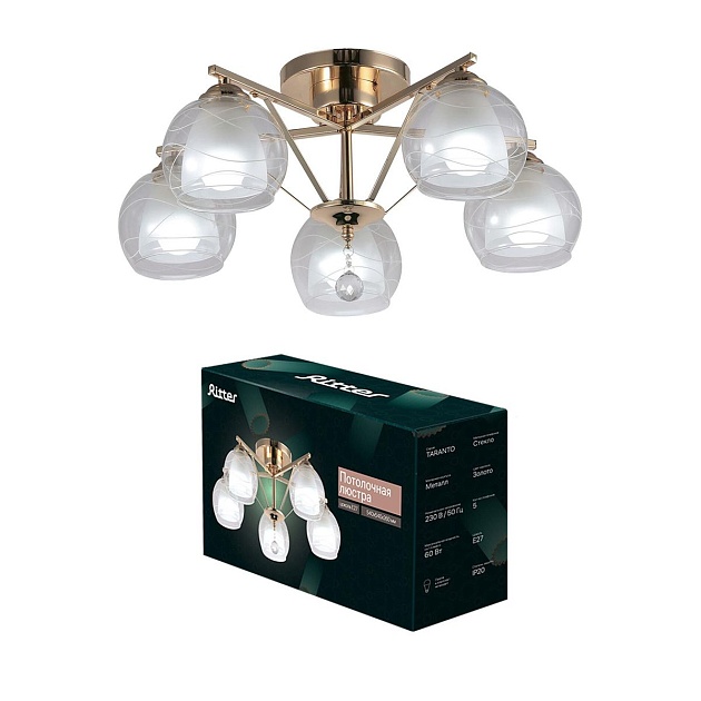 Потолочная люстра Ritter Taranto 52524 0 Фото № 3
