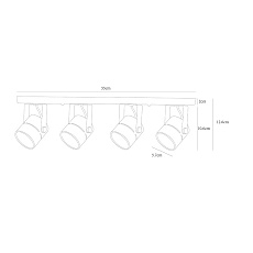 Потолочный светильник Arte Lamp A1311PL-4WH 3