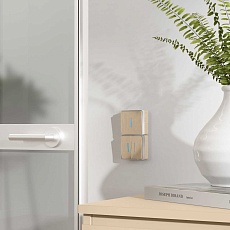 Выключатель одноклавишный с подсветкой Werkel Gallant шампань рифленый W5010110 4690389163821 2