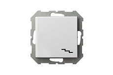 Переключатель одноклавишный Liregus белый 28-0081 2