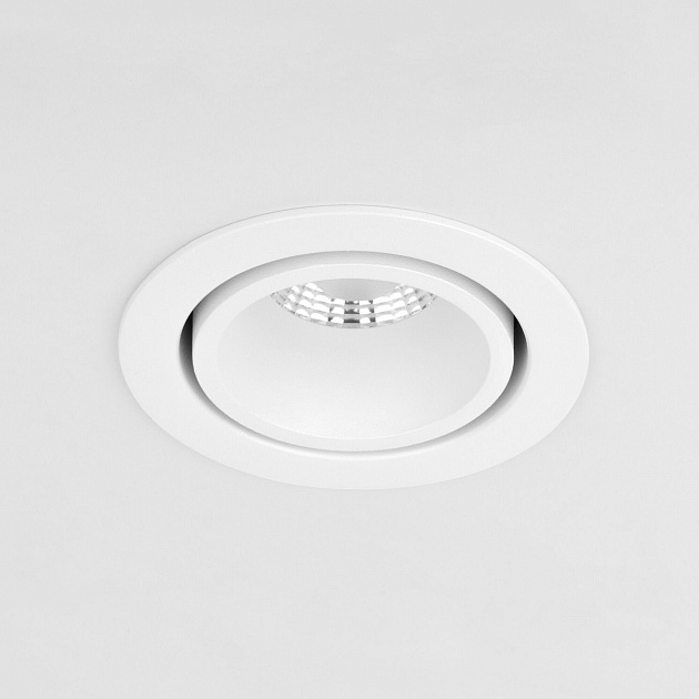 Встраиваемый светодиодный светильник Elektrostandard Nulla 15267/LED 7W 3000K BK/BK белый/белый a063971 фото 