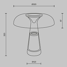 Настольная лампа Maytoni MOD484TL-L8BK 1