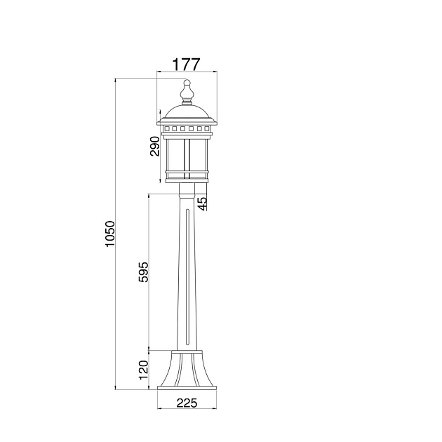 Уличный светильник Maytoni Salamanca O031FL-01BR Фото № 4