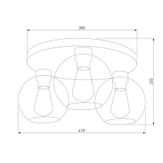 Потолочная люстра TK Lighting 2776 Cubus Graphite 2