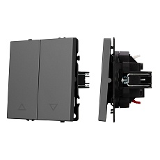 Механизм выключателя управления шторами SWT-NOBE-MKR2-SFPL-GR (230V, 10A) Arlight 054275
