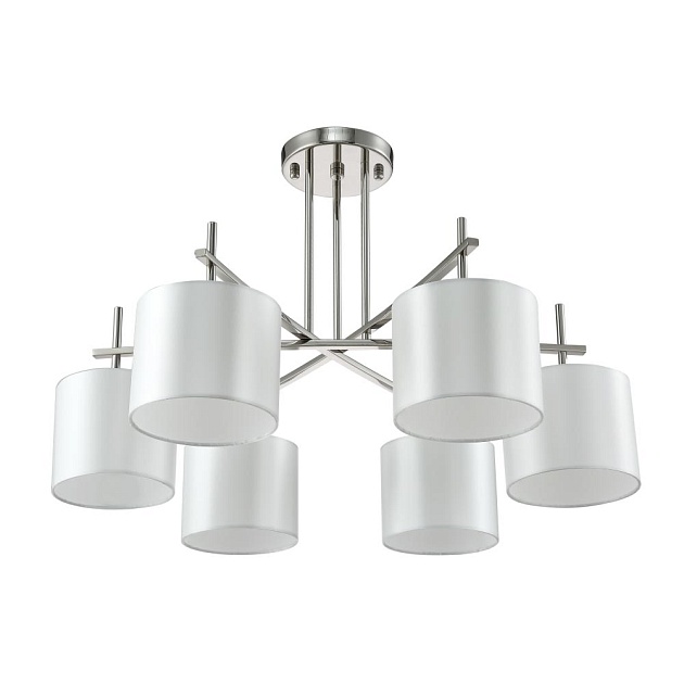 Потолочная люстра Crystal Lux Sergio PL6 Nickel изображение 1 Потолочная люстра Crystal Lux Sergio PL6 Nickel Фото № 1
