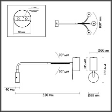 Бра Odeon Light Gigi 4382/1W 3