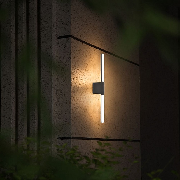 Уличный настенный светодиодный светильник Arte Lamp Calamaro A5191AL-2BK фото 3