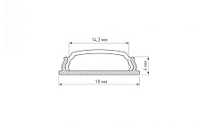 Профиль Arlight ARH-Bent-W18-2000 Anod 023087 1