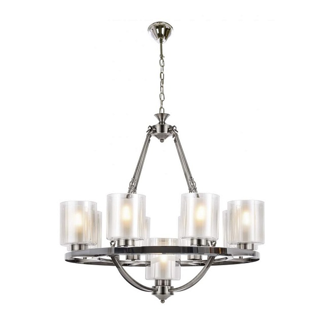 Подвесная люстра Lumina Deco Santini LDP 1220-9 CHR+WT Фото № 1