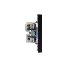 Розетка STRONG компьютерная двойная RJ45+RJ45 кат6 с/у антрацит KRANZ KR-78-0725-5 4
