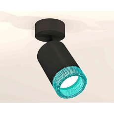 Комплект накладного светильника Ambrella light Techno Spot XM6313004 SBK/BL черный песок/голубой (A2210, C6313, N6153) 2