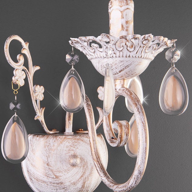 Бра Eurosvet 10009/1 золото с белым Фото № 5