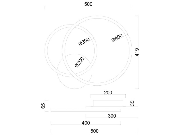 Потолочная светодиодная люстра Arte Lamp Sierra A2211PL-2WH Фото № 2