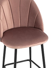 Полубарный стул Stool Group Логан велюр пыльно-розовый AV 413-B15-08(PP) 1