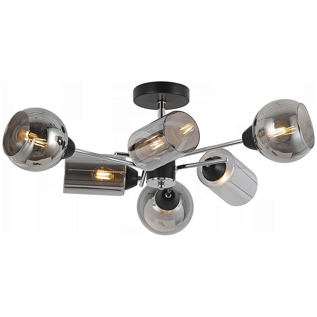 Потолочная люстра Illumico IL8243-6COU-79 BK CR изображение 1 Потолочная люстра Illumico IL8243-6COU-79 BK CR Фото № 1