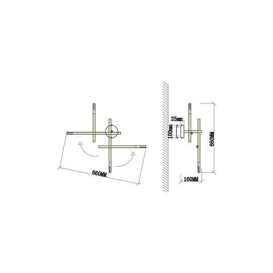 Бра Vele Luce Corda VL5534W14 изображение 5 Бра Vele Luce Corda VL5534W14 Фото № 5