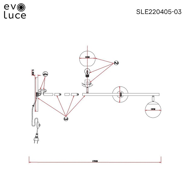 Торшер Evoluce FORLI SLE220405-03 изображение 2 Торшер Evoluce FORLI SLE220405-03 Фото № 2