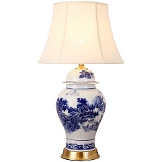 Настольная лампа Loft-Concept Blue & White Chinoiserie 43.1270-0 1