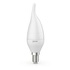 Лампа светодиодная Gauss E14 6.5W 4100K матовая 104101207