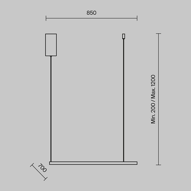 Подвесной светодиодный светильник Maytoni Glint MOD072PL-L36BSK Фото № 2