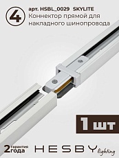 Накладная однофазная трековая система Hesby Lighting Skylite №13 со светильниками HSBL_kompl_S013_NI4W4K 2