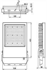 Прожектор светодиодный Deko-Light Atik 300W 4000K 732102 1