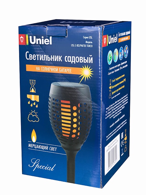 Светильник на солнечных батареях Uniel Фонари USL-S-183/PM490 Small Torch UL-00004281 фото 4