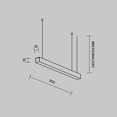 Линейный светильник Maytoni Technical LL312010 3