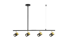 Люстра подвесная Alfa Light F3524-20 Gold+Black GU10*4