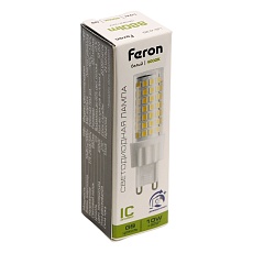 Лампа светодиодная диммируемая Feron LB-438 G9 10W 4000K 51742 2