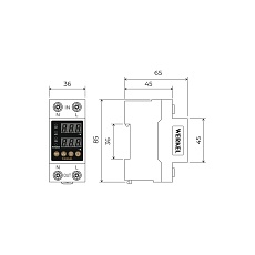 Реле напряжения Werkel 1P+N 63А W932P63R 4690389204425 1