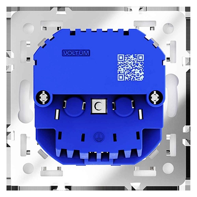 Розетка встраиваемая Voltum S70 с заземлением и защитными шторками, 16А, с USB, A+С, (белый матовый) VLS040502 изображение 6 Розетка встраиваемая Voltum S70 с заземлением и защитными шторками, 16А, с USB, A+С, (белый матовый) VLS040502 Фото № 6