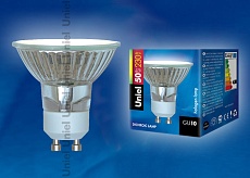 Лампа галогенная Uniel GU10 50W прозрачная JCDR-50/GU10 01094 1